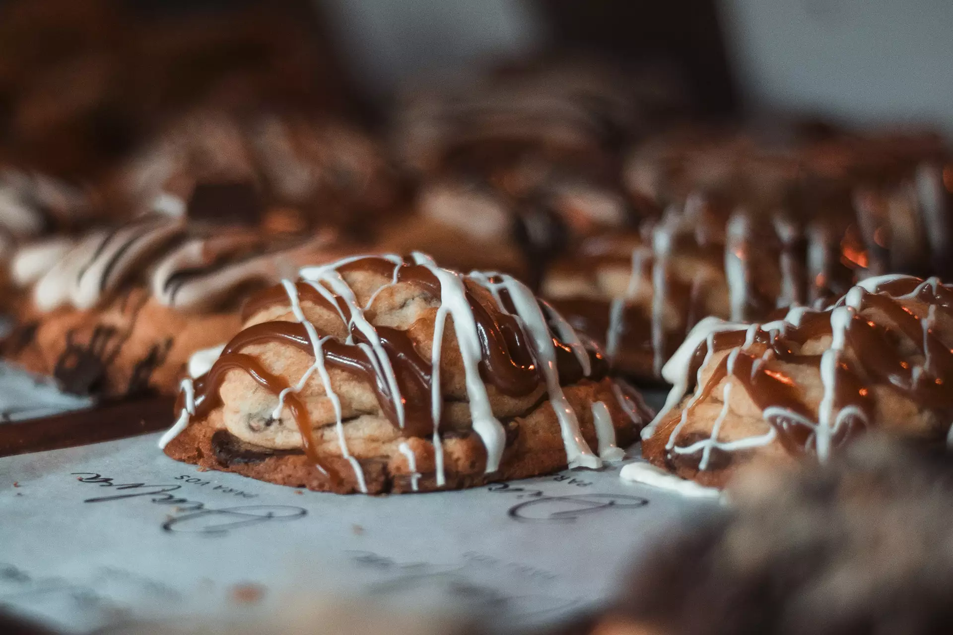 Cookies en una bandeja