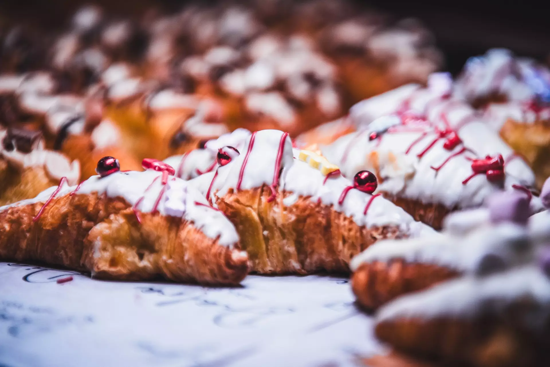 Croisants con chocolate blanco
